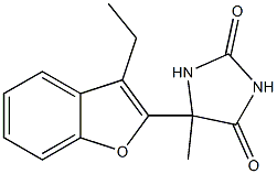 5-(3-ethyl-1-benzofuran-2-yl)-5-methylimidazolidine-2,4-dione 구조식 이미지