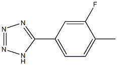 5-(3-fluoro-4-methylphenyl)-1H-1,2,3,4-tetrazole 구조식 이미지