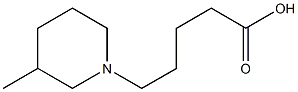 5-(3-methylpiperidin-1-yl)pentanoic acid Structure