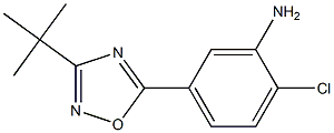 5-(3-tert-butyl-1,2,4-oxadiazol-5-yl)-2-chloroaniline 구조식 이미지