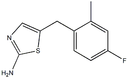 5-(4-fluoro-2-methylbenzyl)-1,3-thiazol-2-amine Structure