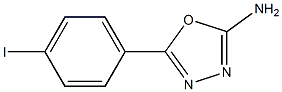 5-(4-iodophenyl)-1,3,4-oxadiazol-2-amine 구조식 이미지
