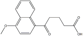 5-(4-methoxynaphthalen-1-yl)-5-oxopentanoic acid Structure