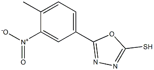 5-(4-methyl-3-nitrophenyl)-1,3,4-oxadiazole-2-thiol 구조식 이미지