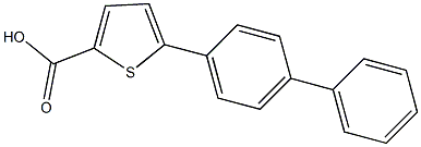 5-(4-phenylphenyl)thiophene-2-carboxylic acid 구조식 이미지