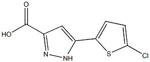 5-(5-chlorothien-2-yl)-1H-pyrazole-3-carboxylic acid Structure