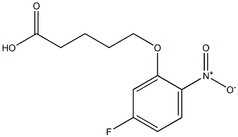 5-(5-fluoro-2-nitrophenoxy)pentanoic acid Structure