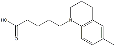 5-(6-methyl-1,2,3,4-tetrahydroquinolin-1-yl)pentanoic acid Structure