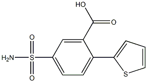5-(aminosulfonyl)-2-thien-2-ylbenzoic acid Structure