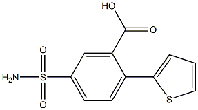 5-(aminosulfonyl)-2-thien-2-ylbenzoic acid 구조식 이미지