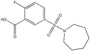 5-(azepane-1-sulfonyl)-2-fluorobenzoic acid 구조식 이미지