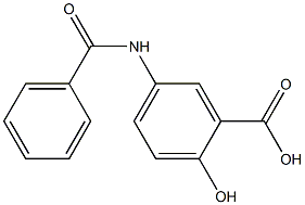 5-(benzoylamino)-2-hydroxybenzoic acid 구조식 이미지