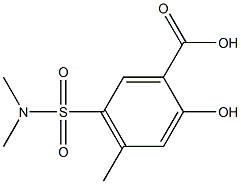 5-(dimethylsulfamoyl)-2-hydroxy-4-methylbenzoic acid Structure