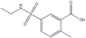 5-(ethylsulfamoyl)-2-methylbenzoic acid 구조식 이미지