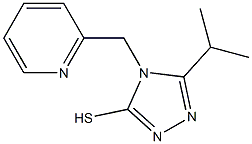 5-(propan-2-yl)-4-(pyridin-2-ylmethyl)-4H-1,2,4-triazole-3-thiol Structure