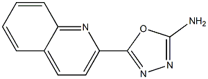 5-(quinolin-2-yl)-1,3,4-oxadiazol-2-amine 구조식 이미지