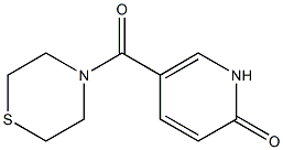 5-(thiomorpholin-4-ylcarbonyl)-1,2-dihydropyridin-2-one 구조식 이미지