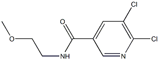 5,6-dichloro-N-(2-methoxyethyl)pyridine-3-carboxamide 구조식 이미지