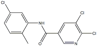 5,6-dichloro-N-(5-chloro-2-methylphenyl)pyridine-3-carboxamide Structure