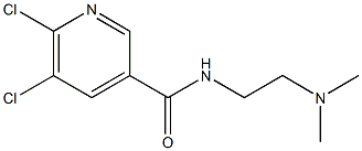 5,6-dichloro-N-[2-(dimethylamino)ethyl]pyridine-3-carboxamide 구조식 이미지