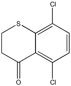 5,8-dichloro-3,4-dihydro-2H-1-benzothiopyran-4-one 구조식 이미지
