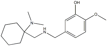 5-[({[1-(dimethylamino)cyclohexyl]methyl}amino)methyl]-2-methoxyphenol Structure