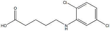 5-[(2,5-dichlorophenyl)amino]pentanoic acid 구조식 이미지