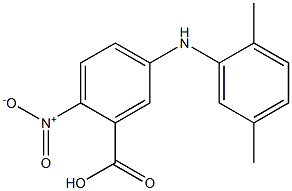 5-[(2,5-dimethylphenyl)amino]-2-nitrobenzoic acid Structure