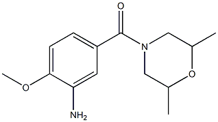 5-[(2,6-dimethylmorpholin-4-yl)carbonyl]-2-methoxyaniline 구조식 이미지