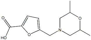 5-[(2,6-dimethylmorpholin-4-yl)methyl]-2-furoic acid 구조식 이미지