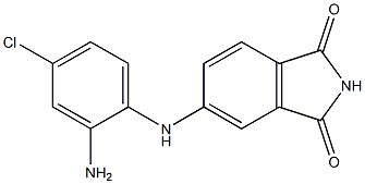 5-[(2-amino-4-chlorophenyl)amino]-2,3-dihydro-1H-isoindole-1,3-dione 구조식 이미지