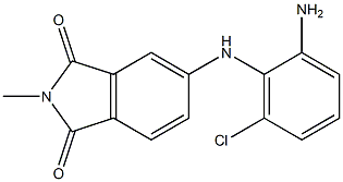 5-[(2-amino-6-chlorophenyl)amino]-2-methyl-2,3-dihydro-1H-isoindole-1,3-dione 구조식 이미지