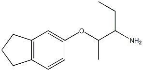 5-[(3-aminopentan-2-yl)oxy]-2,3-dihydro-1H-indene 구조식 이미지