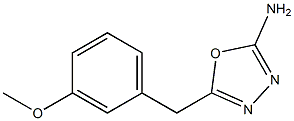 5-[(3-methoxyphenyl)methyl]-1,3,4-oxadiazol-2-amine Structure