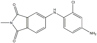 5-[(4-amino-2-chlorophenyl)amino]-2-methyl-2,3-dihydro-1H-isoindole-1,3-dione Structure