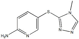 5-[(4-methyl-4H-1,2,4-triazol-3-yl)sulfanyl]pyridin-2-amine Structure