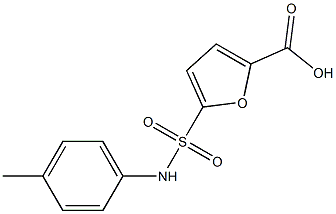5-[(4-methylphenyl)sulfamoyl]furan-2-carboxylic acid 구조식 이미지