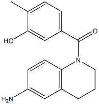 5-[(6-amino-1,2,3,4-tetrahydroquinolin-1-yl)carbonyl]-2-methylphenol Structure
