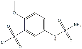 5-[(aminosulfonyl)amino]-2-methoxybenzenesulfonyl chloride Structure