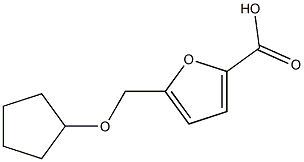 5-[(cyclopentyloxy)methyl]-2-furoic acid Structure