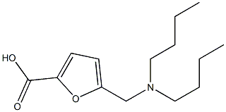 5-[(dibutylamino)methyl]furan-2-carboxylic acid 구조식 이미지