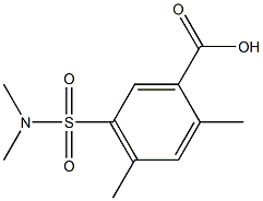 5-[(dimethylamino)sulfonyl]-2,4-dimethylbenzoic acid Structure