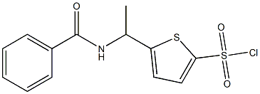 5-[1-(phenylformamido)ethyl]thiophene-2-sulfonyl chloride 구조식 이미지