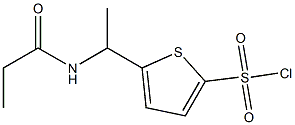 5-[1-(propionylamino)ethyl]thiophene-2-sulfonyl chloride Structure