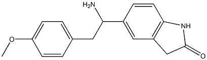 5-[1-amino-2-(4-methoxyphenyl)ethyl]-2,3-dihydro-1H-indol-2-one 구조식 이미지