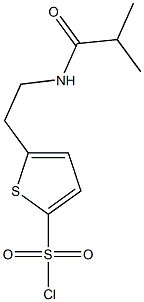 5-[2-(isobutyrylamino)ethyl]thiophene-2-sulfonyl chloride 구조식 이미지