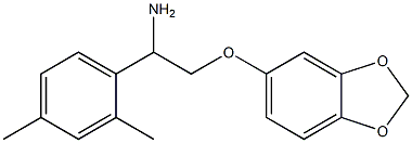 5-[2-amino-2-(2,4-dimethylphenyl)ethoxy]-2H-1,3-benzodioxole 구조식 이미지