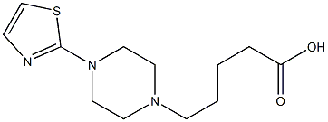 5-[4-(1,3-thiazol-2-yl)piperazin-1-yl]pentanoic acid Structure