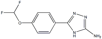 5-[4-(difluoromethoxy)phenyl]-4H-1,2,4-triazol-3-amine Structure