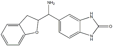 5-[amino(2,3-dihydro-1-benzofuran-2-yl)methyl]-2,3-dihydro-1H-1,3-benzodiazol-2-one 구조식 이미지